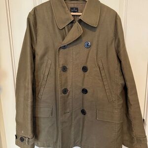 Paul Smith Peacoat, Green, Men XL